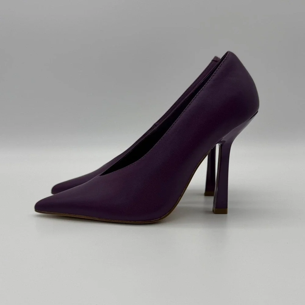 Steve Madden Sedona Purple Leather Western Pointed Toe Boots Women's Size 6‎ NWT
